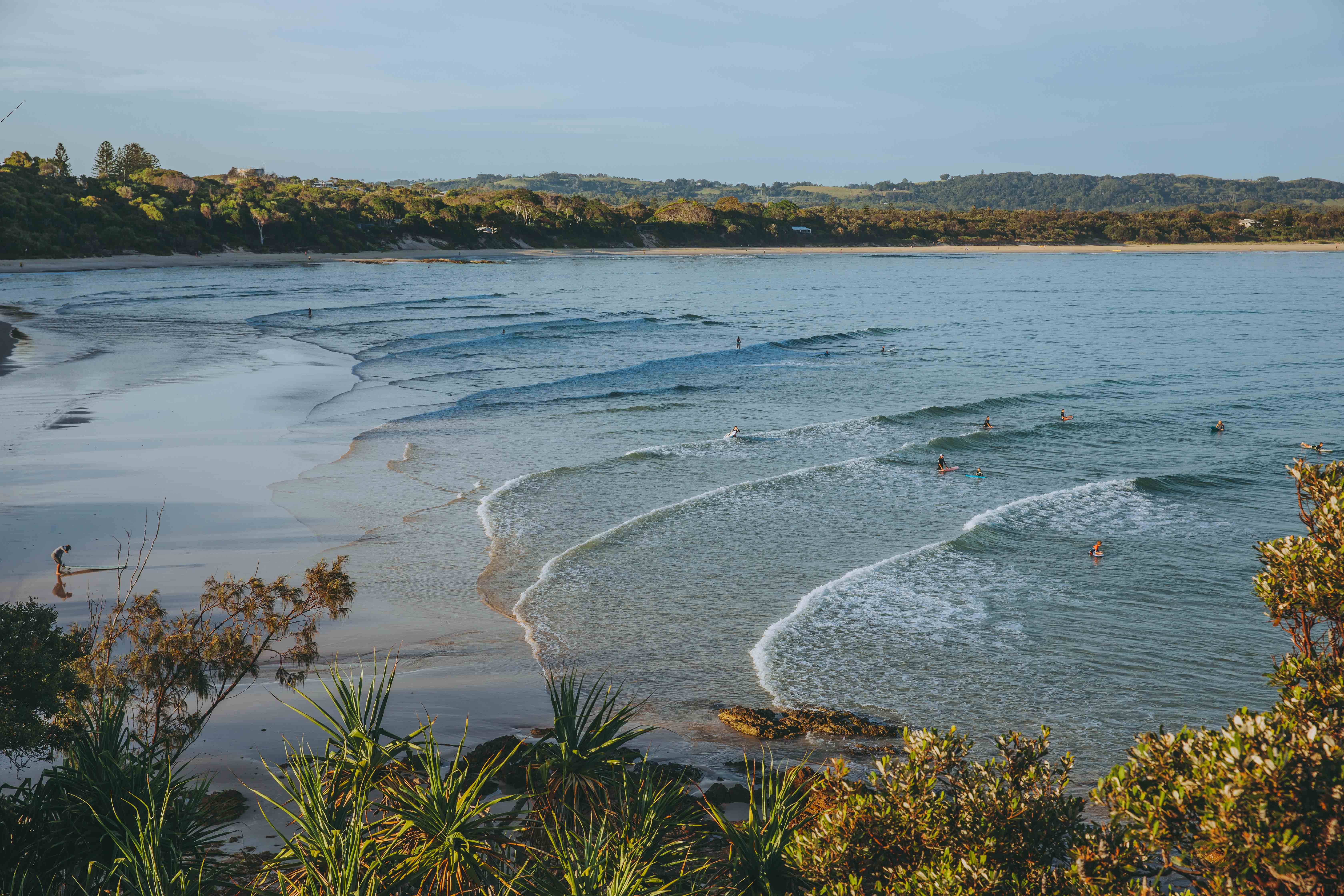 Surfers at The Pass Byron Bay, Australia (41 of 1) – One World Just Go